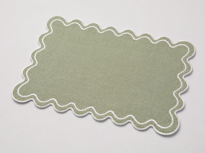 Embroidered Linen Placemat Set