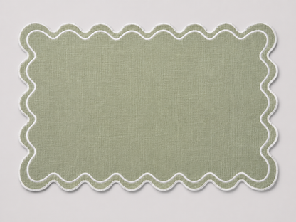 Embroidered Linen Placemat Set