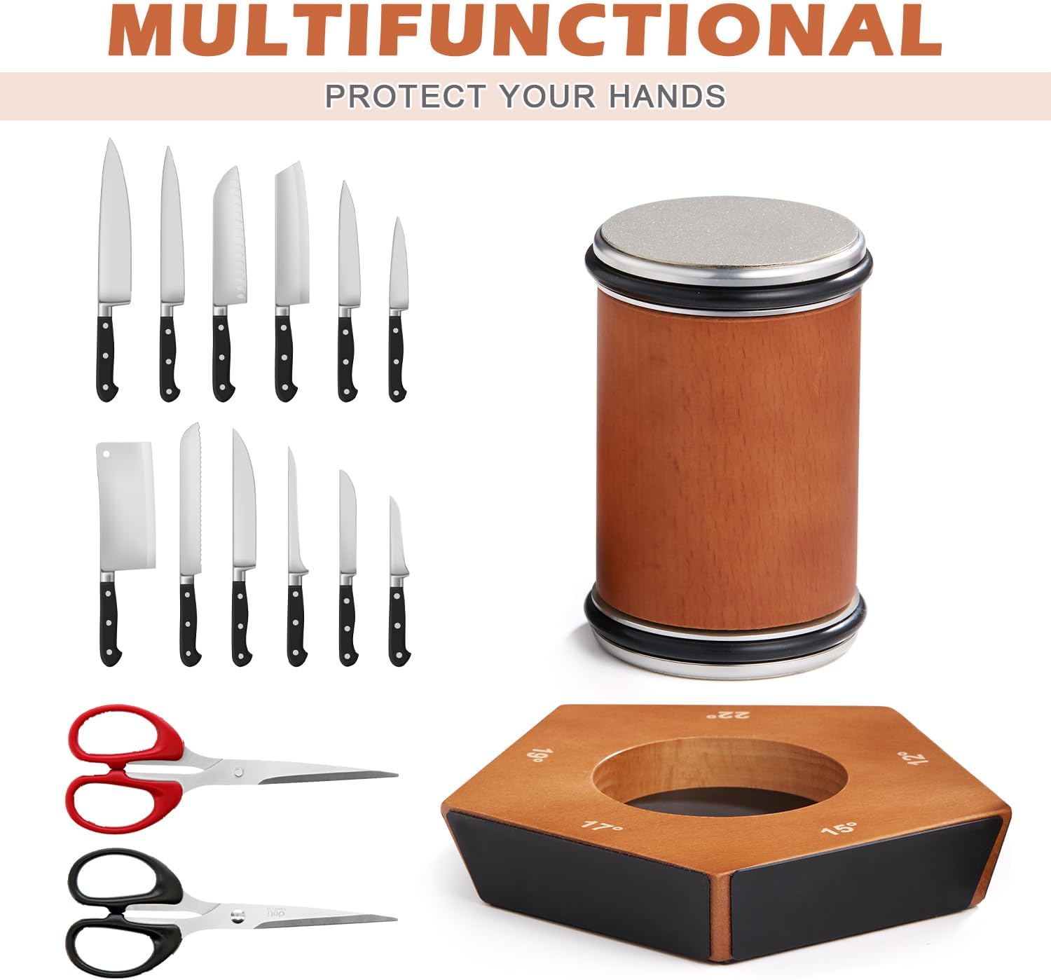 Manual diamond rotary knife sharpener - SharpRoll