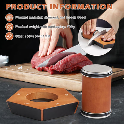 Manual diamond rotary knife sharpener - SharpRoll