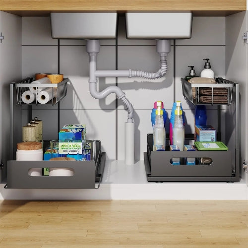 2 Tier Under Sink Drawer Organizer - Arlo