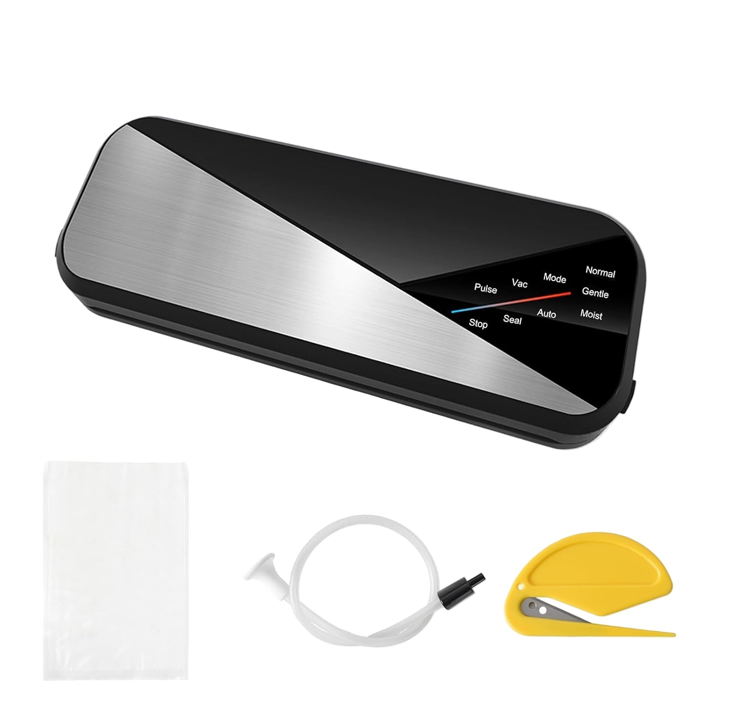 6-in-1 vacuum sealer with 80 kPa suction and 30 cm sealing strip - Fresvyn