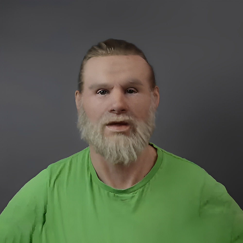 Realistisk Gammel Mann Maske – Halloween og Cosplay Lateks Maske med Bevegelig Mun | Luvikno