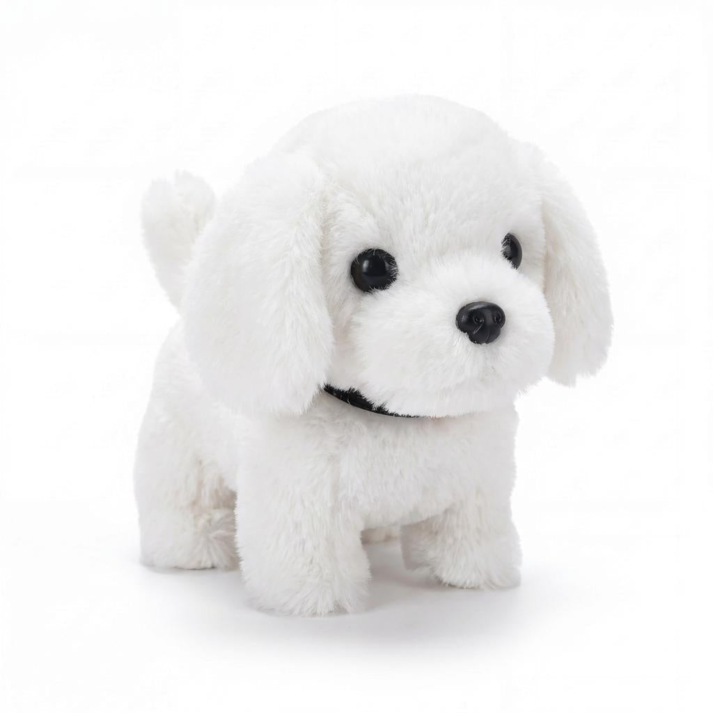 Plush puppy detail