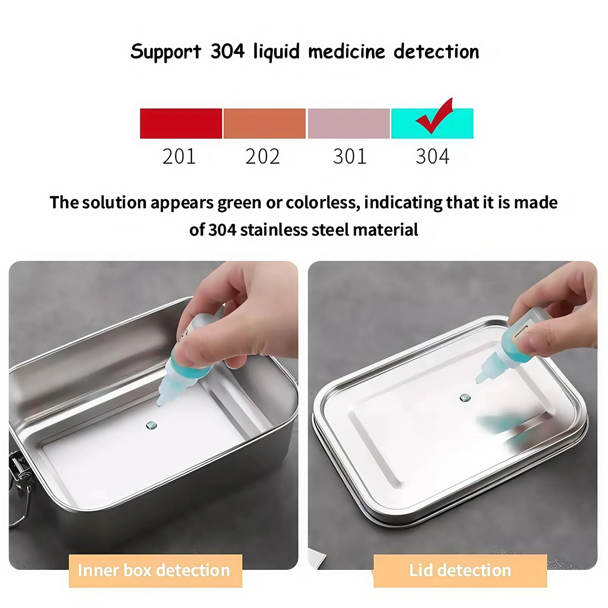 Lunch box stainless steel with swing top closure - BPA free