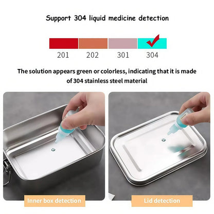 Lunch box stainless steel with swing top closure - BPA free