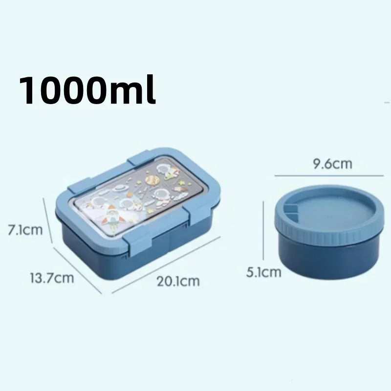 Bento box with soup bowl and spoon - 4 motifs