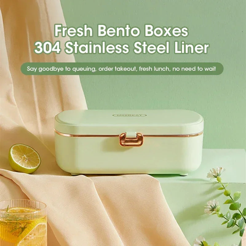 900ml Portable Electric Lunch Box Food Warmer with Steam Function - HeatMate