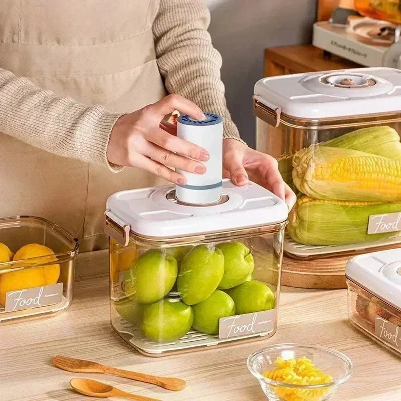 Food Vacuum Storage Box Transparent Container with Hand Pump - FreshLock