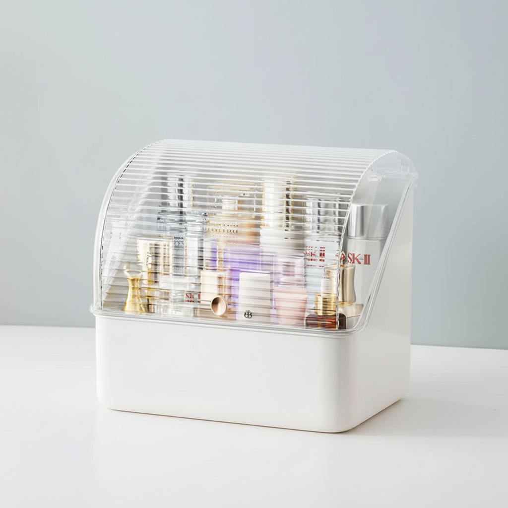 Dustproof Cosmetic Organizer Box - Gleamette