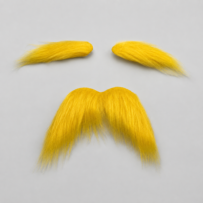 Halloween Accessories Adhesive Mustache Eyebrows Set Costume