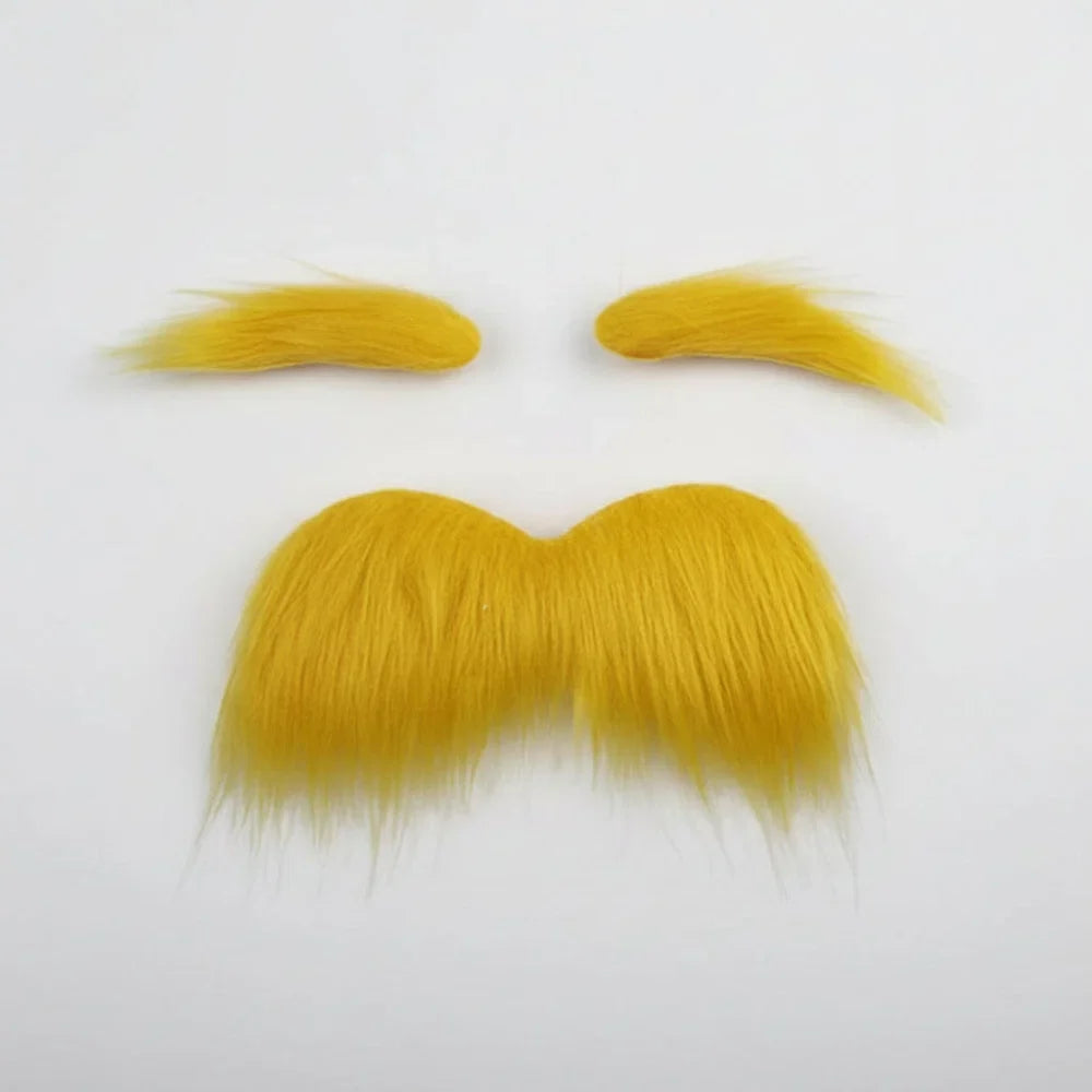 Halloween Accessories Adhesive Mustache Eyebrows Set Costume