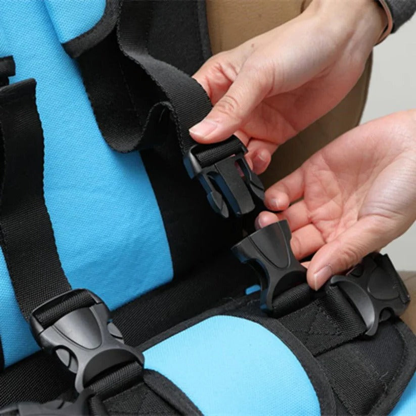 Child Travel Booster Seat – 5-Point Harness, Foldable & Lightweight