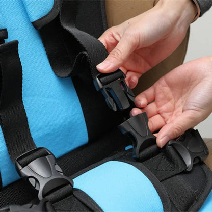Child Travel Booster Seat – 5-Point Harness, Foldable & Lightweight