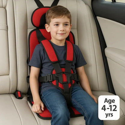 Child Travel Booster Seat – 5-Point Harness, Foldable & Lightweight