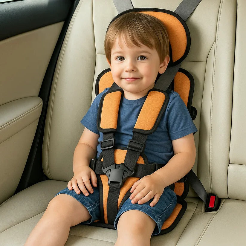 Child Travel Booster Seat – 5-Point Harness, Foldable & Lightweight