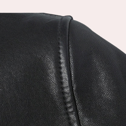 Men's Leather Jacket – Classic Fit, Soft Lining & 4 Colour Options