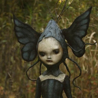 Dark Witch Sculpture Decorative Figure for Halloween Display