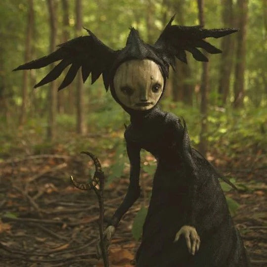 Dark Witch Sculpture Decorative Figure for Halloween Display