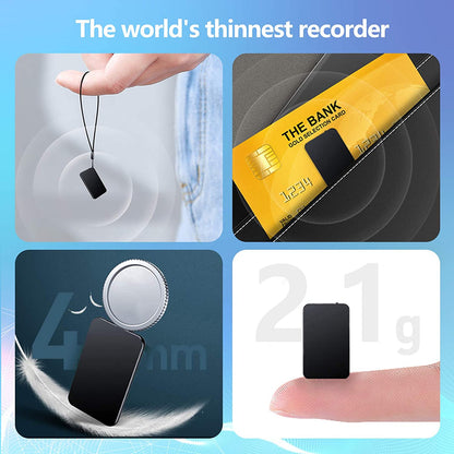 VoiSnap 32 | Mini Voice Activated Recorder – 50Hr Battery, 32GB & HD Stereo