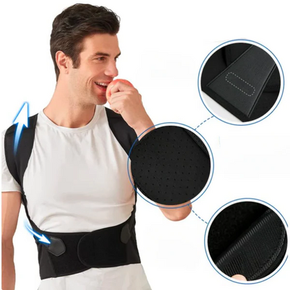 Posture Corrector Back Brace – Adjustable, Breathable & Sizes S–3XL